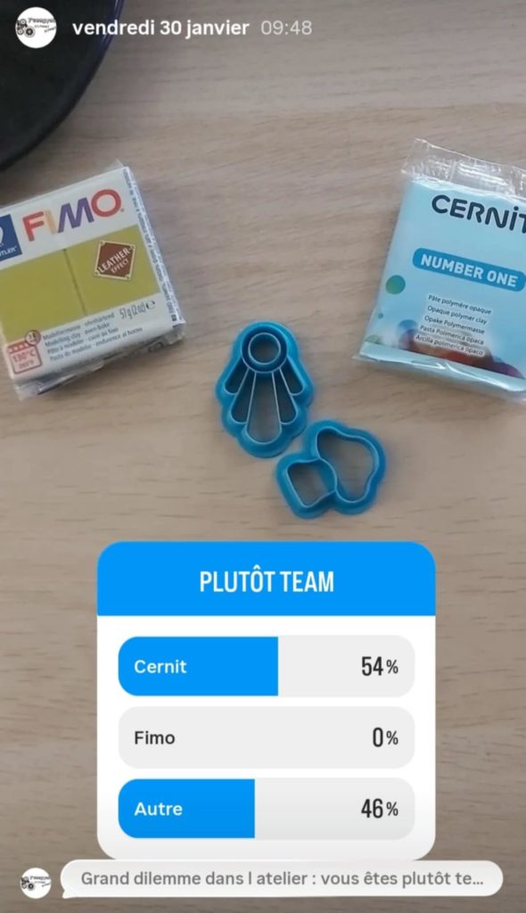 sondage instagram team cernit vs team fimo
