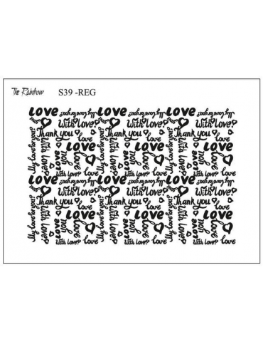 THERAINBOW silkscreen "LOVE"