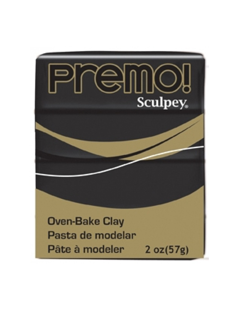 Sculpey Premo "BLACK"(noir) pain 56g