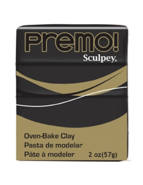 Sculpey Premo "BLACK"(noir) pain 56g