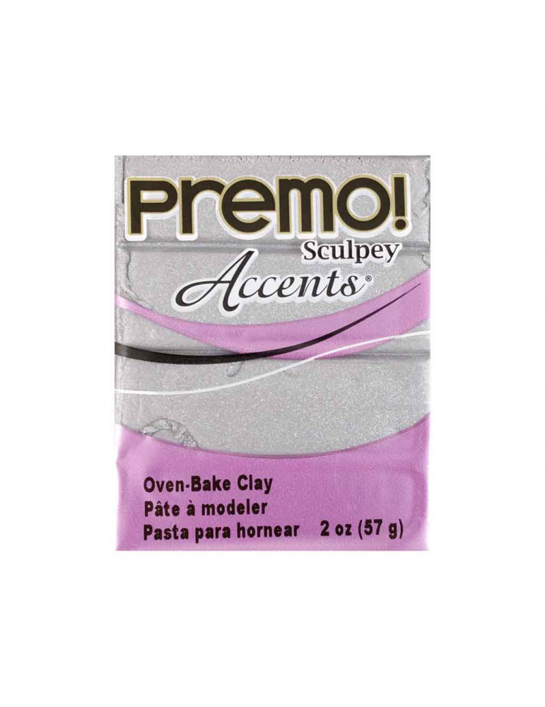 Premo ACCENTS pâte polymère "Silver"