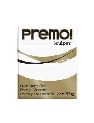 Sculpey Premo pâte polymère "WHITE"(blanc)
