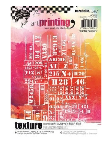 Texture Art printing Carabelle "Printed Numbers"