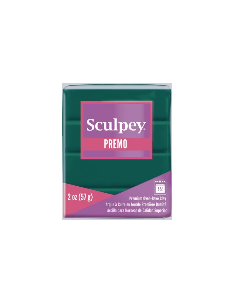 Sculpey Premo  pâte polymère "Forest Green"(vert forêt)
