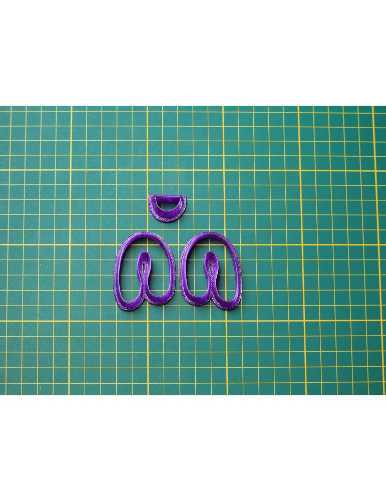 Emporte pièce 3D BO "FUN042" pour pâte polymère