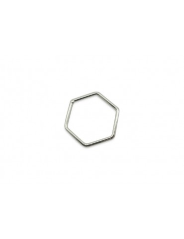 Hexagone Argent 18mm...
