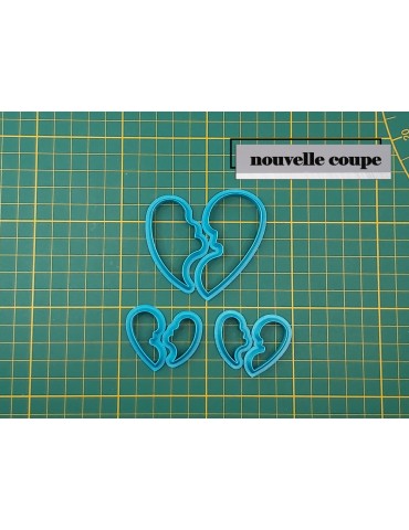 Emporte pièce 3D pour pâte polymère "COEUR PUZZLE"|FUNNYPAT
