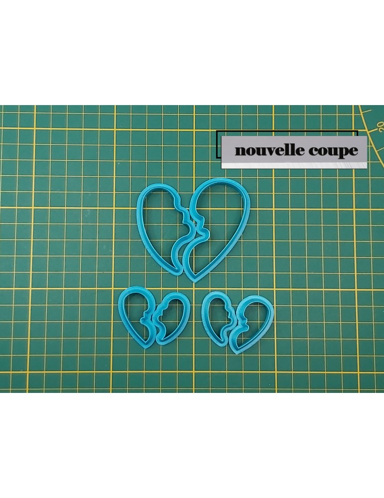 Emporte pièce 3D pour pâte polymère "COEUR PUZZLE"|FUNNYPAT