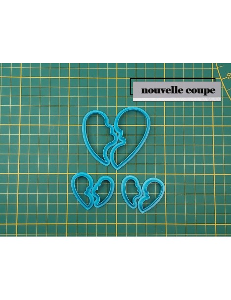 Emporte pièce 3D pour pâte polymère "COEUR PUZZLE"|FUNNYPAT