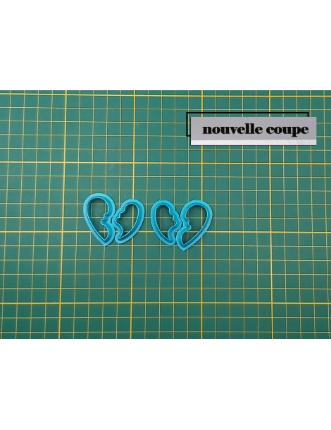 Emporte pièce 3D pour pâte polymère "COEUR PUZZLE"|FUNNYPAT