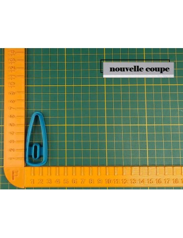 Emporte pièce 3D pour pâte polymère Boucle d oreille"EP092"