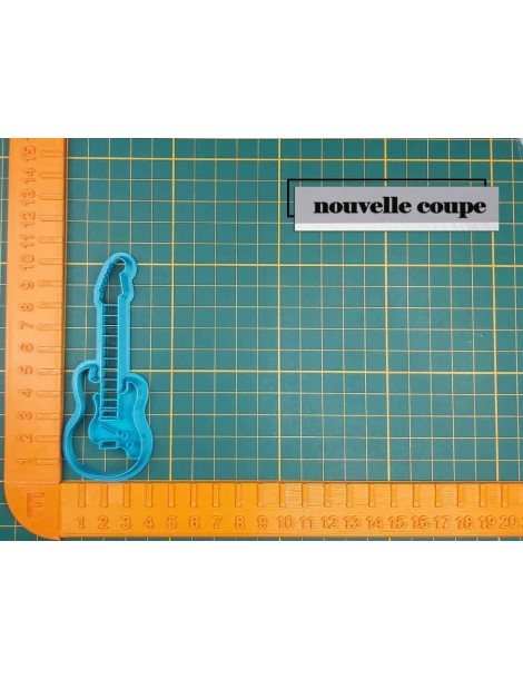Emporte pièce 3D Pour pâte polymère"GUITARE ELECTRIQUE"| FUNNYPAT