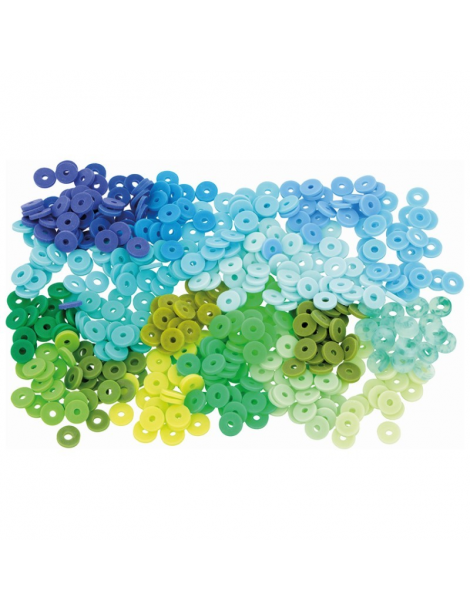 Boite de perles Heishi 6 mm - Artemio bleu et vert