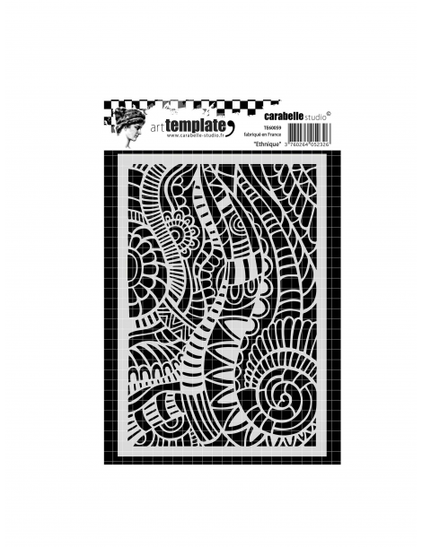 Carabelle Studio pochoir "Mosaique" template A6