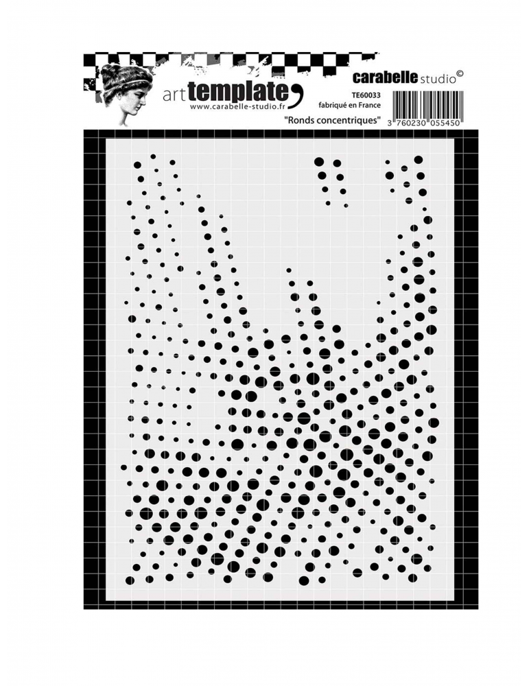 Carabelle Studio "Ronds concentriques" template A6
