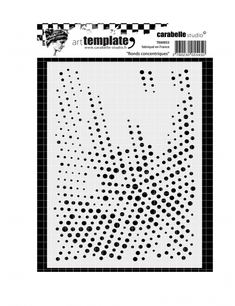 Carabelle Studio "Ronds concentriques" template A6