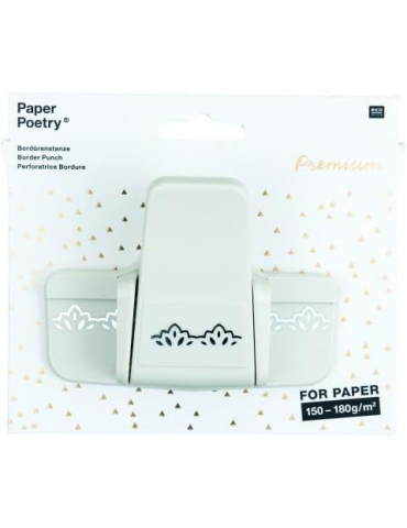 Rico Design - Perforatrice de petite bordure "Ornement" de la gamme "Paper poetry"