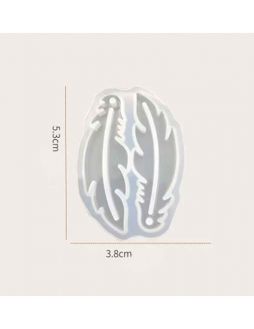 Moule en silicone pour Boucle d'oreille "Plumes"