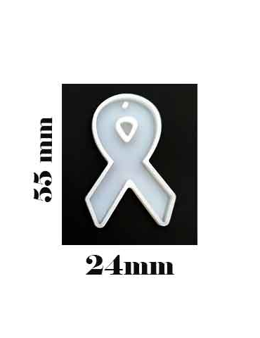 Moule en silicone pour pendentif "Octobre rose"