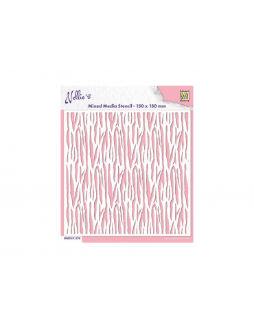 Nellie's Choice Mixed Media pochoir "Zèbre"