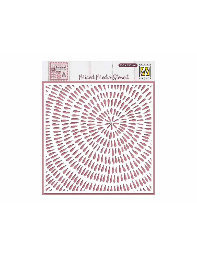 Nellie's Choice Mixed Media pochoir "Effet bois"