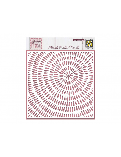 Nellie's Choice Mixed Media pochoir "Effet bois"