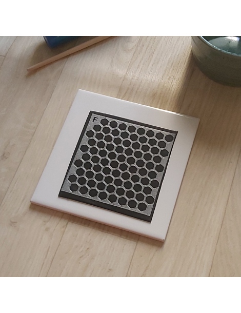 Pochoir 3D "Nid d'abeille" donnez du relief à vos créations avec la délicatesse de ce motif.