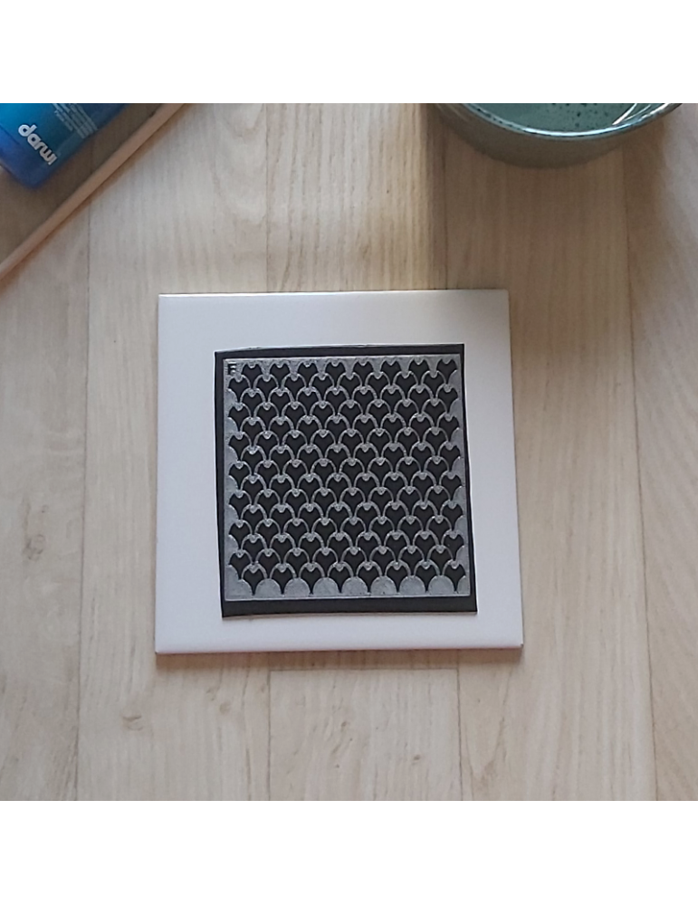 Pochoir 3D "Motif Géométrique n°1" donnez du relief à vos créations avec la délicatesse de ce motif.