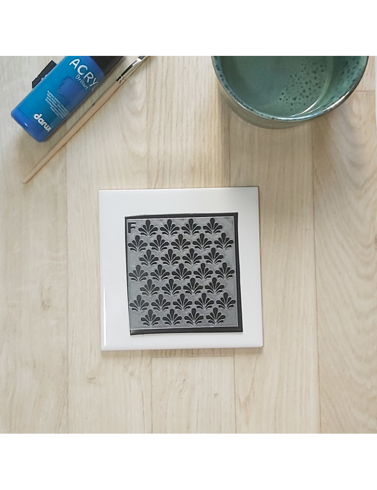 Pochoir 3D "Motif Géométrique n°2" a utiliser avec de la peinture des micas...