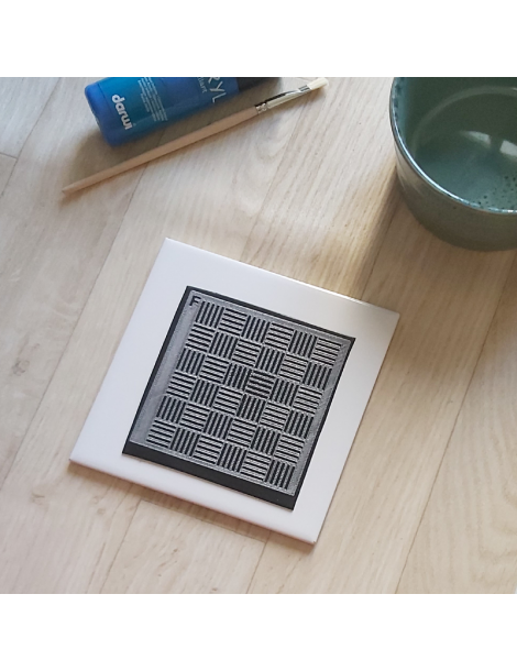 Pochoir 3D Haute Précision "Damier"