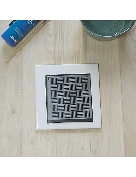 Pochoir 3D Haute Précision "Damier"