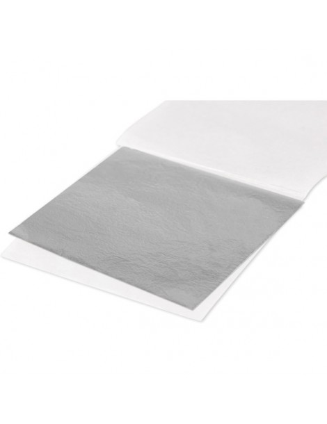 Pack 10 Feuilles Métallisées Cernit argentées- Éclat & Effets Précieux pour Polymère