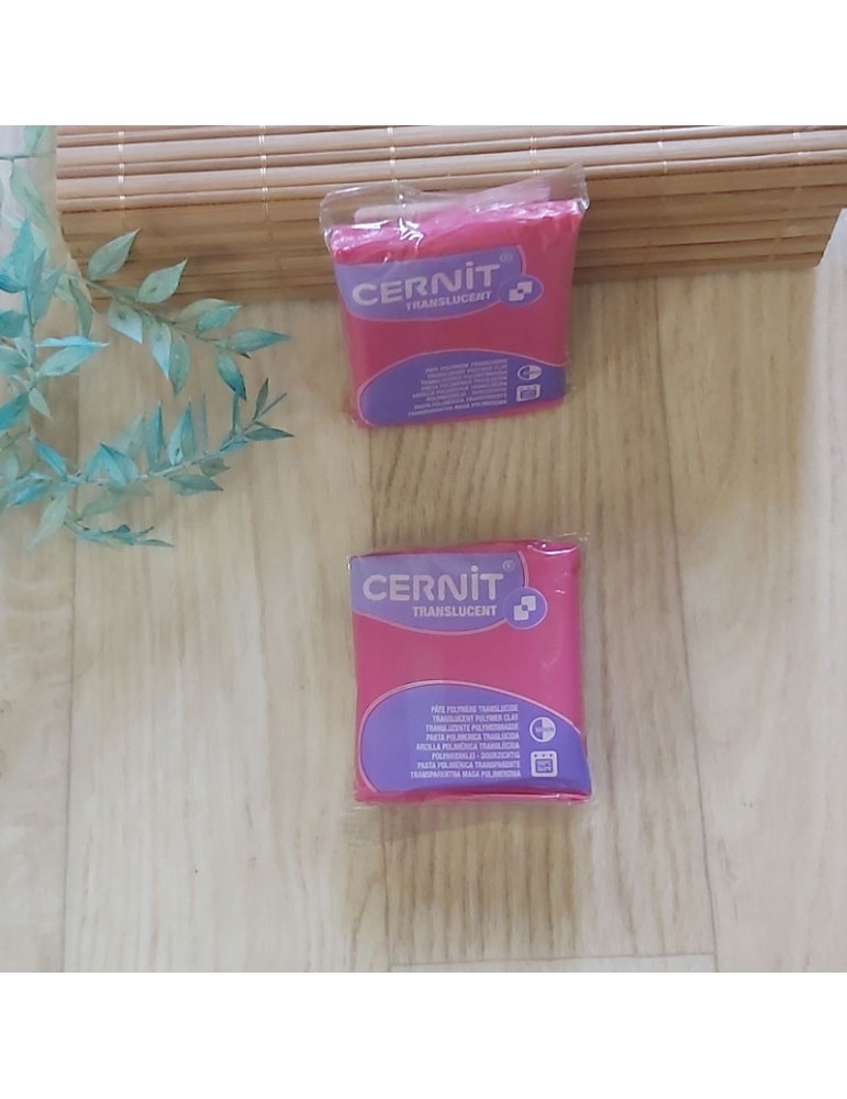 Pâte Cernit Translucide Grenade - 56g - Finition Transparente Haute Qualité