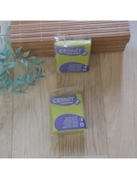 Pâte Cernit Translucide Mirabelle - 56g - Finition Transparente Haute Qualité