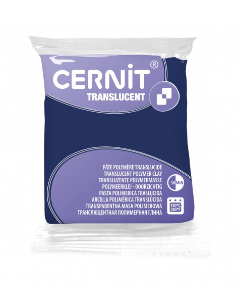 Pâte Cernit Translucide Myrtille - 56g - Finition Transparente Haute Qualité