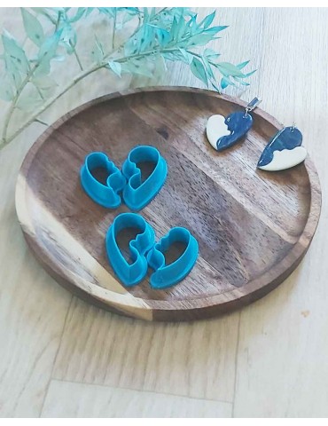 Emporte pièce 3D pour pâte polymère "COEUR PUZZLE"|FUNNYPAT