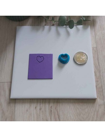Emporte-pièce 3D pour pâte polymère "Coeur" n°100 mini|Funnypat