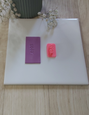 Mini Tampon 3D pour pâte polymère "Feuille"|Funnypat