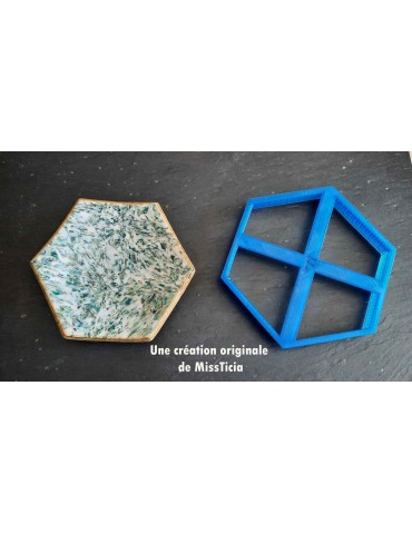 Grand Emporte-pièce Hexagone Graphique XL pour Vide-Poche — Funnypat