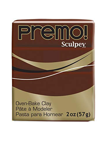Sculpey Premo  pâte polymère "BURNT UMBER"( terre d'ombre)